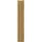 Ekena Millwork 5 1/2-in W x 22-in D x 34-in H Funston Slat Rough Cedar Woodgrain TimberThane Outlooker, Primed Tan OUTUR055X22X34FST24RCPR - alternate 4